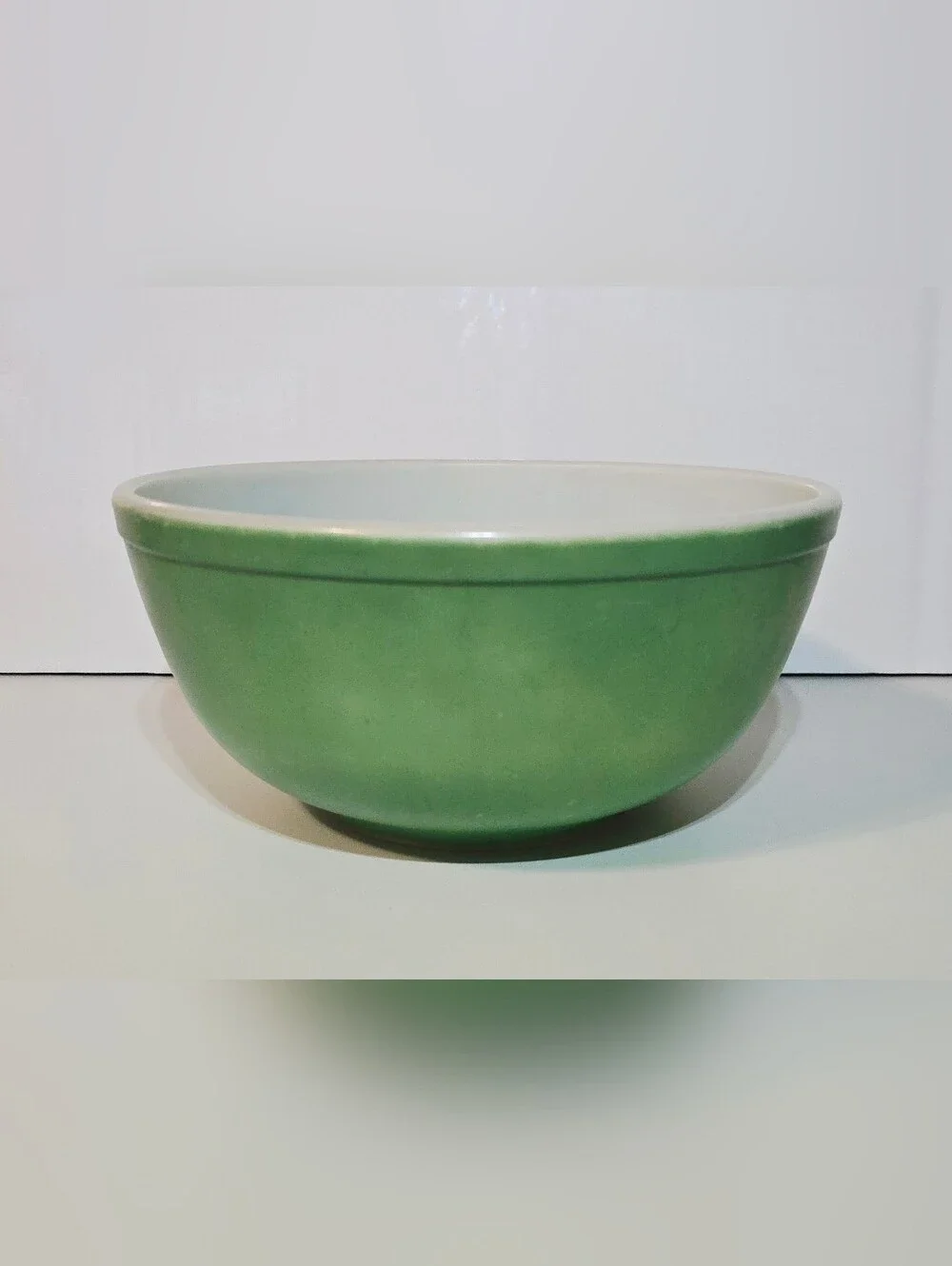 Pyrex Primary Color Green & Blue Mixing Bowls Set Of 2 Vintage Kitchenware